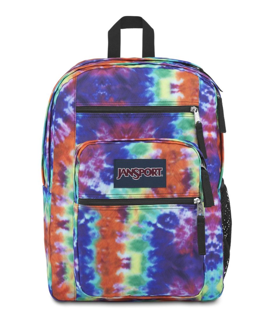 JanSport Big Student Backpacks - Red/Multi Hippie Days