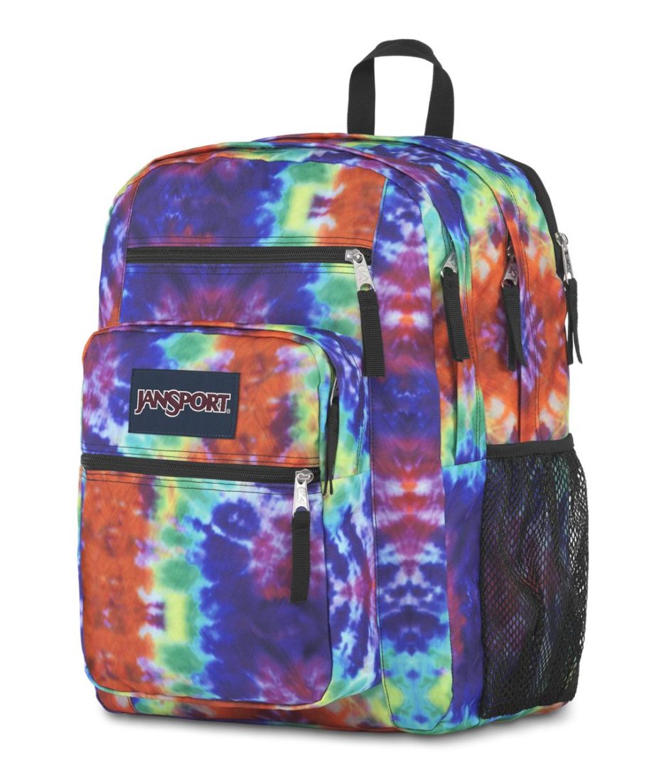 JanSport Big Student Backpacks - Red/Multi Hippie Days - Image 3