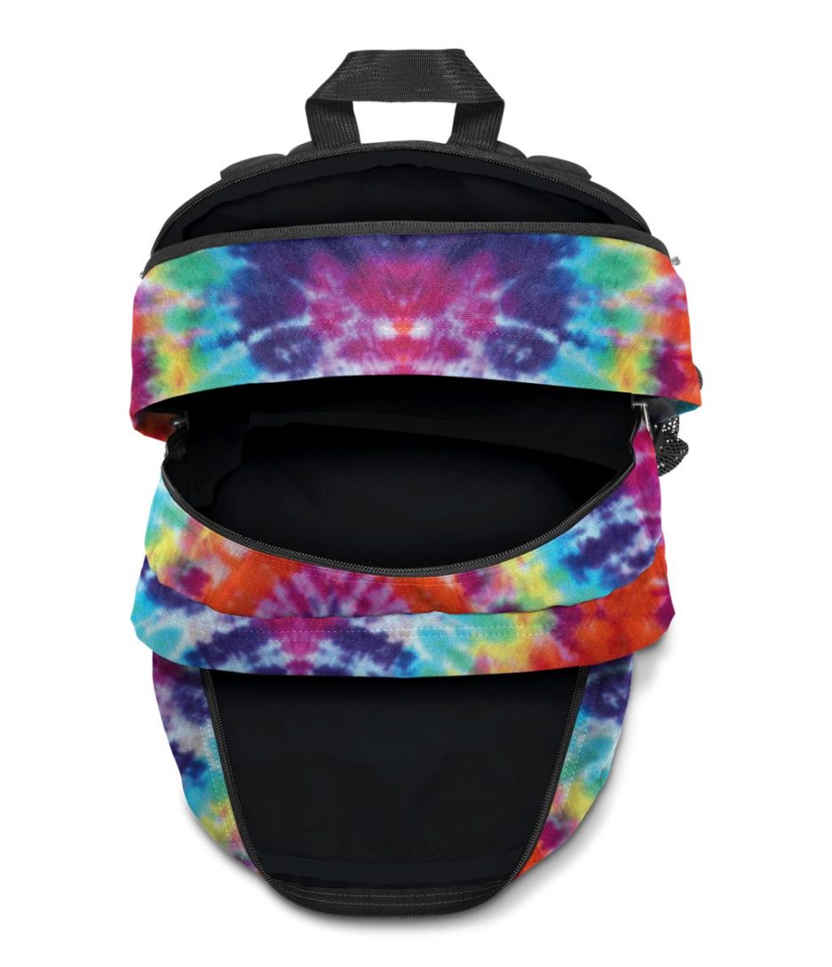JanSport Big Student Backpacks - Red/Multi Hippie Days - Image 4