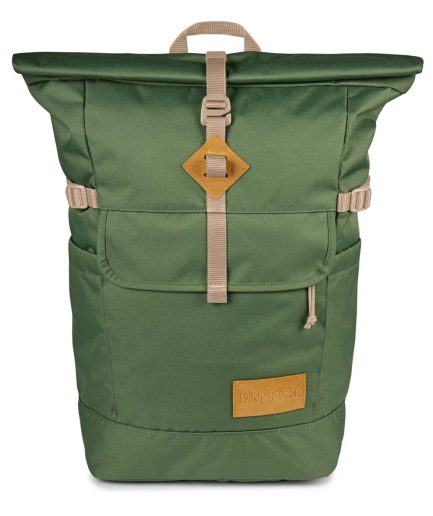 JanSport Hatchet Rolltop Backpacks - Cargo Green