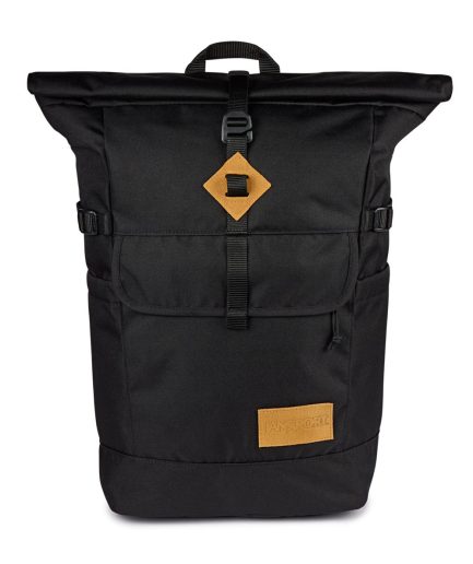 JanSport Hatchet Rolltop Backpacks - Black