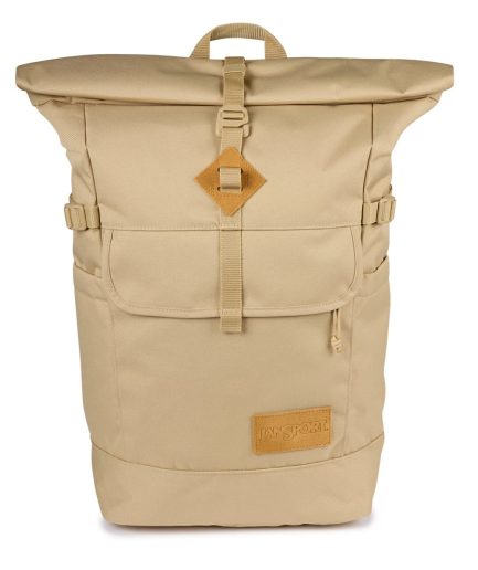 JanSport Hatchet Rolltop Backpacks - Travertine